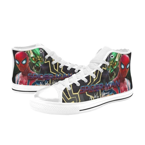 Spider-Man Men's Custom Sneakers High Top Canvas Casual
