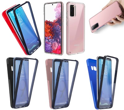 Hülle für Samsung S23 S22 S21 S20 A54 Full Body Slim Gel Schutzhülle Handy Cover