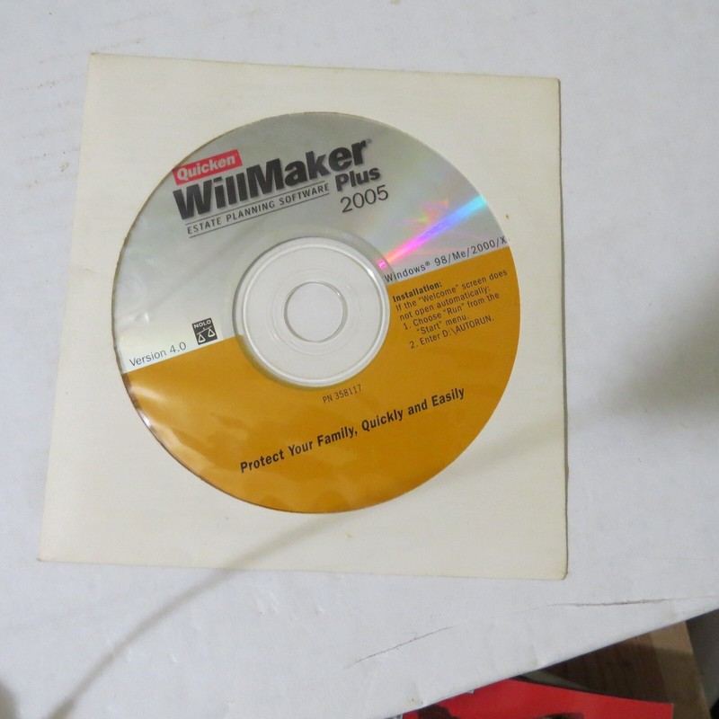 Quicken Willmaker plus 2005 pc
