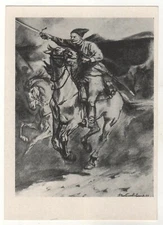 1963 Chapaev Historical Figures of the Civil War military Soviet postcard OLD