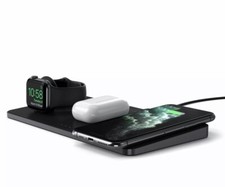 SATECHI Trio Wireless Qi Charging Pad with Apple Watch charger - GREY