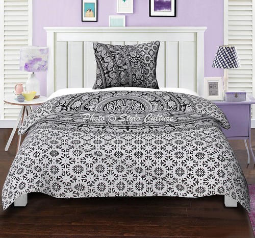 Indian Mandala Duvet Doona Cover Bedding Blanket Twin Quilt Cover Comforter Set - Picture 11 of 13