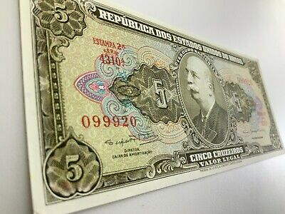 Brazil 5 Cruzeiros - Banknote - Uncirculated - Paper Money