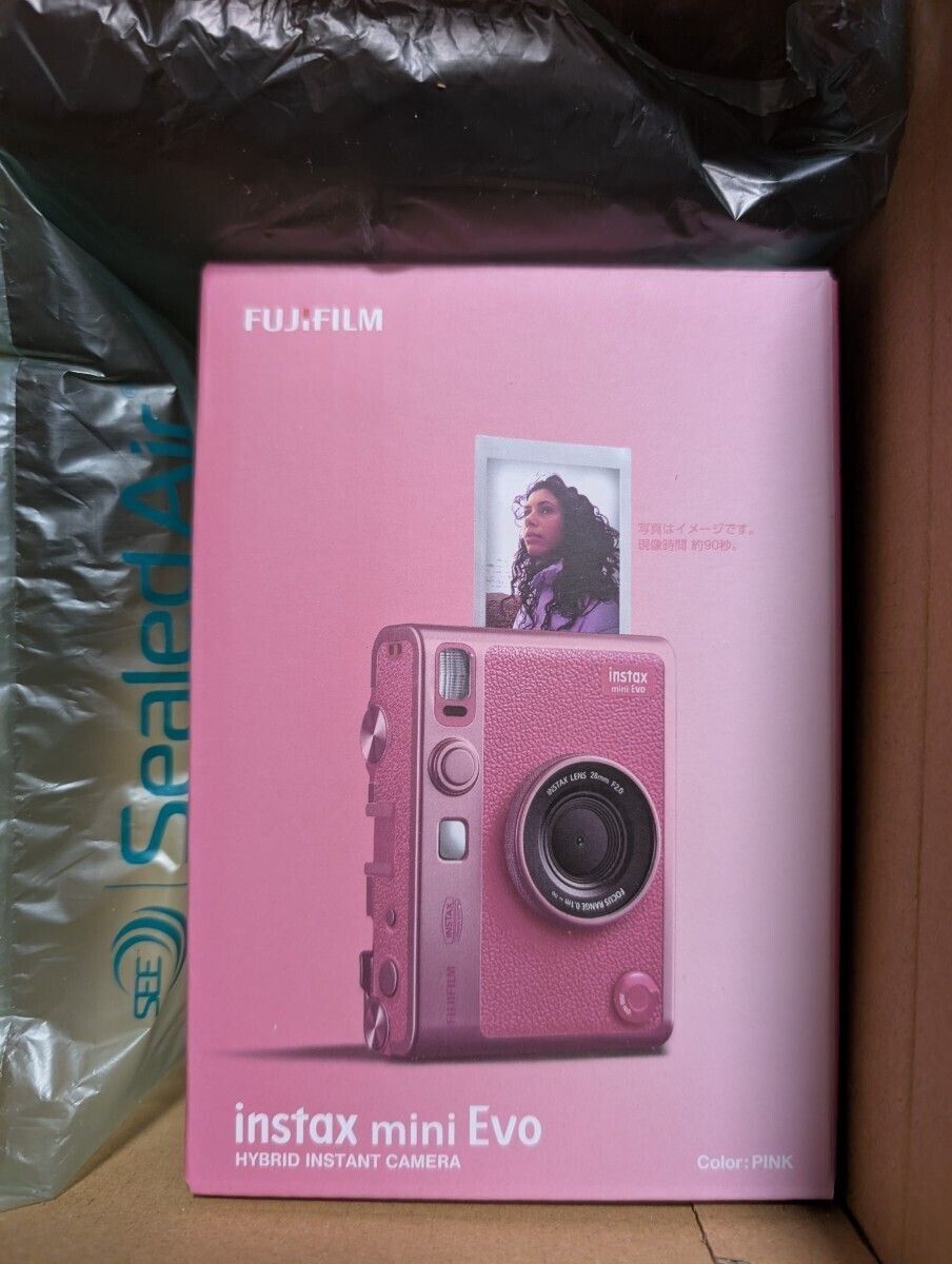 Fujifilm Instax Mini EVO Instant Camera Pink Japan Limited Fujifilm Instax Mini EVO Instant Camera Pink Japan Limited