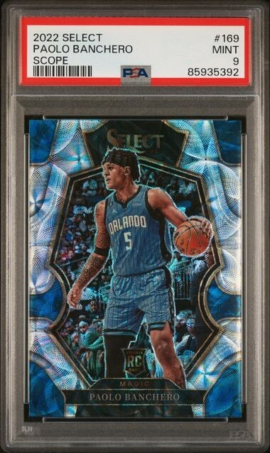 2022 Panini Select #169 Paolo Banchero Premier Scope RC PSA 9 Mint Magic Rookie