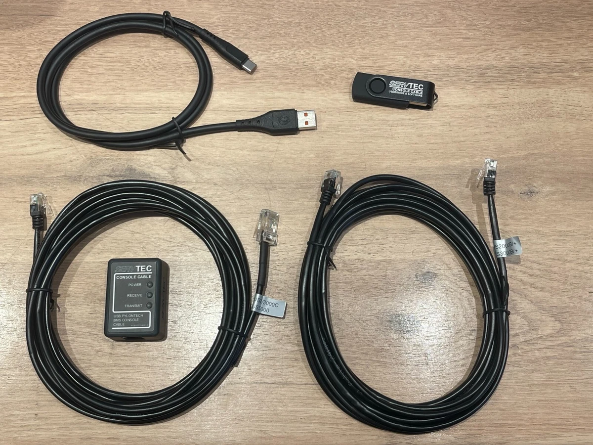 Pylontech Batterie Diagnosekabel, US2000 US3000 US5000, Batterieansicht SERVTEC