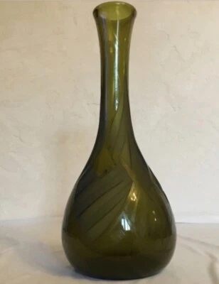 LEGRAS ,VASE PATE DE VERRE DEGAGÉ A L'ACIDE ,ART DECO (1839-1916) grande taille - Photo 1/4