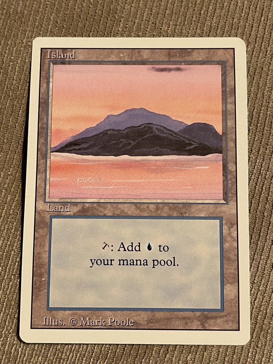 1994 Magic: The Gathering Island C Revised Edition Mint Condition