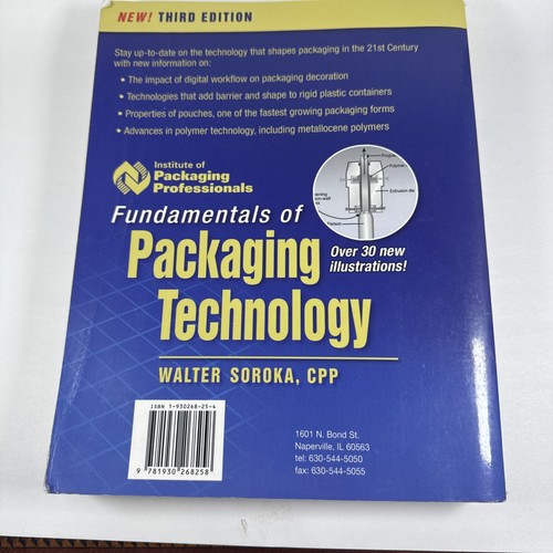 Fundamentals of Packaging Technology by Walter Soroka (2002, Trade Paperback) - Foto 2 di 10