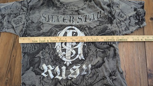 Vtg Silver Star Georges St-Pierre Rush GSP UFC MMA Walkout Shirt Womens large - Picture 7 of 11