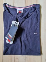 Tommy Jeans Damen Shirt Blau Gr. S Tjw Slim Jersey C Neck