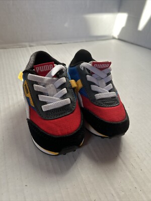 Puma Future Rider Infant Play On Ribbon Royal Red 374679-05 Toddler 4C |  eBay