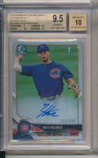2018 Bowman Chrome 1st Auto REFRACTOR 303/499 Nico Hoerner Cubs BGS 9.5 10