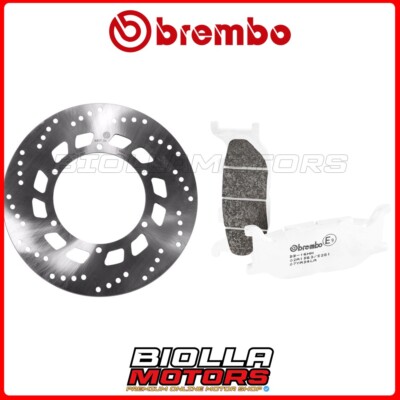KIT PADS + DISC BREMBO YAMAHA TDR R 125 2002 FRONT [LA - Fixed] 68B407