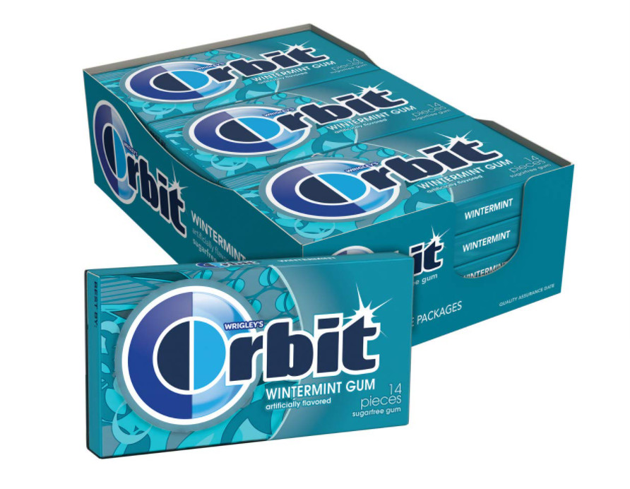 Жевательная резинка ORBIT Gum Wintermint без сахара 14 шт 12 шт в упаковке 3990₽