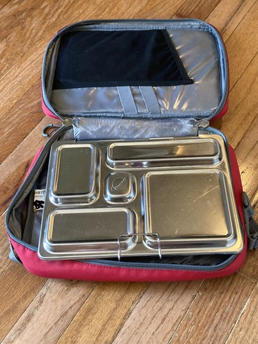 Planetbox Planet Box Rover Edelstahl Lunchbox + Brotzeittasche mit Reißverschluss + Ice Pax