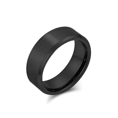 8mm Tungsten Carbide Ring Men's Band Silver/Gold/Black/Rose Gold/Blue Size 7-13 - Picture 15 of 19
