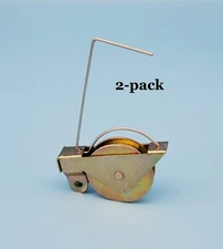 2-pack 1-1/4” Steel-Wheel Spring Tension Rollers- Screen Doors ~ Prime-Line B714
