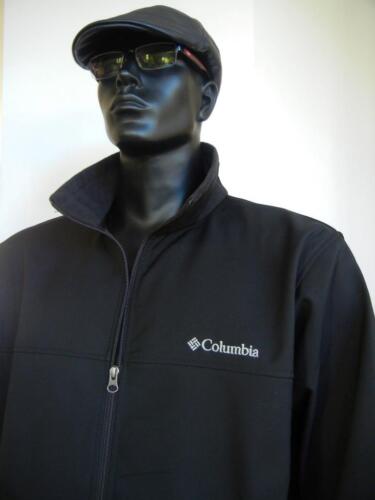 COLUMBIA BIG & TALL BLACK MT. VILLAGE SOFT SHELL FULL ZIP JACKET SIZE 2X - Picture 2 of 6