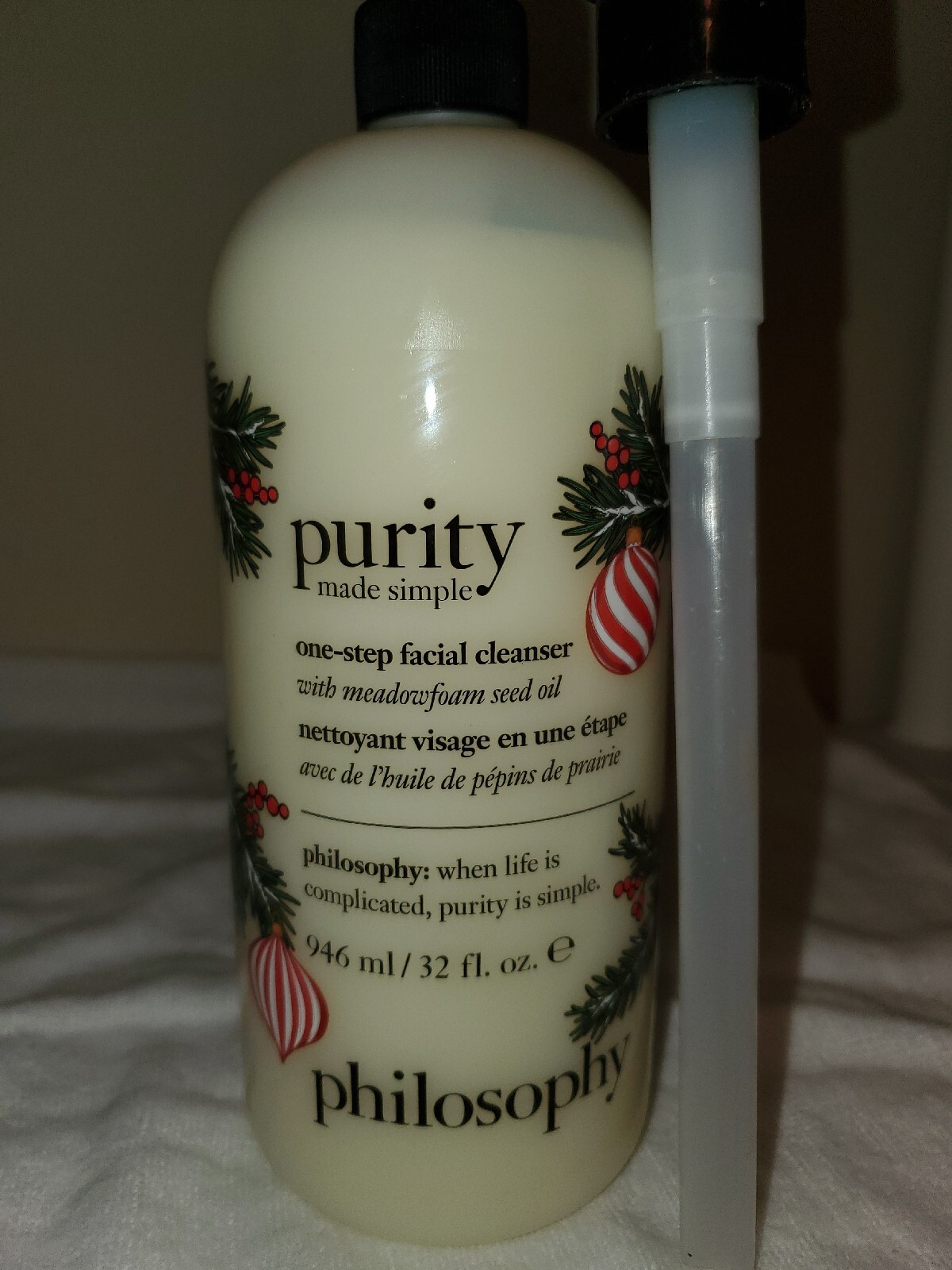 Philosophy Purity Made Simple One Step Facial Cleanser - 32oz w pump Sealed