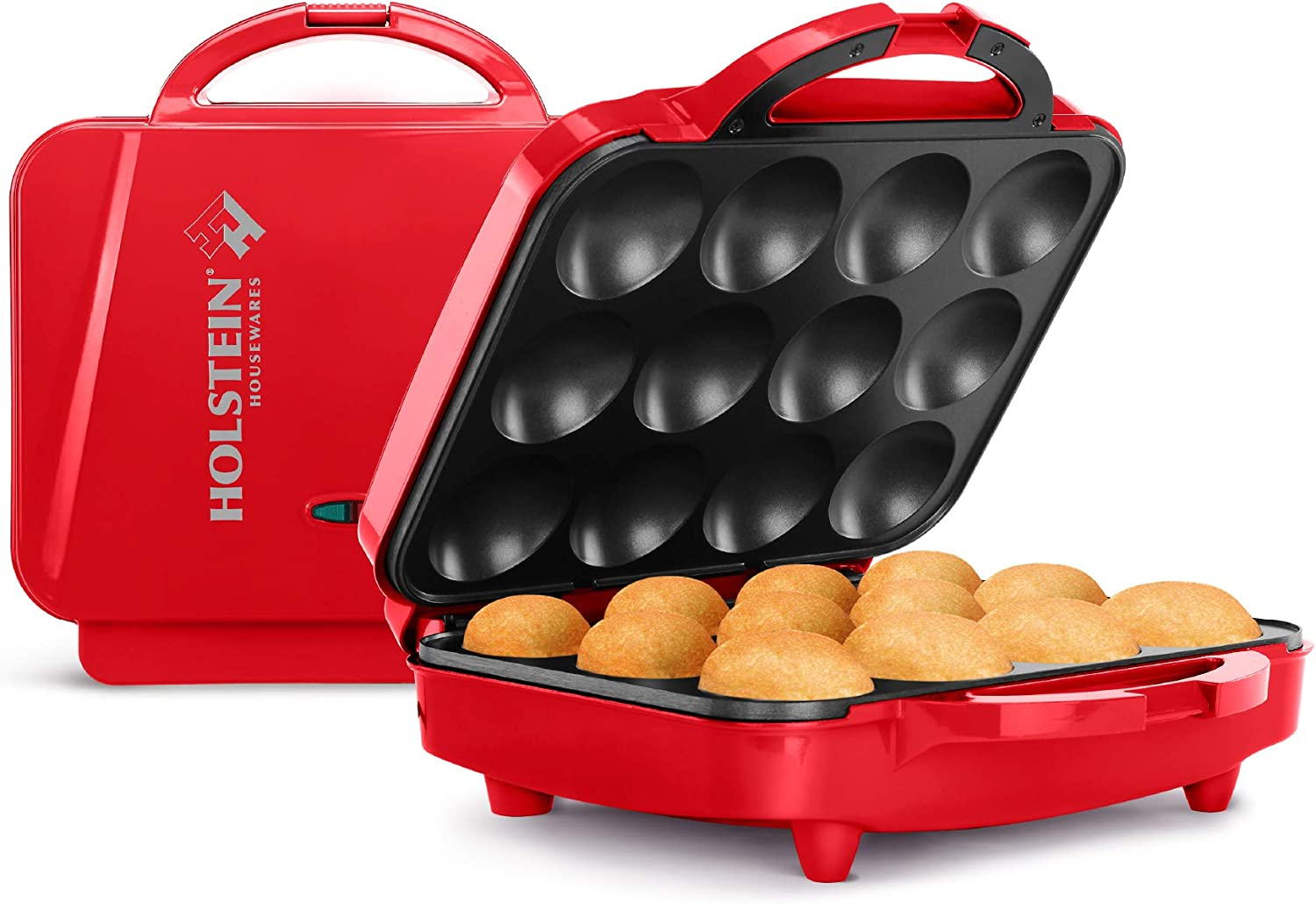 12-Cup Red Non-Stick Cupcake Maker for Muffins & More-image