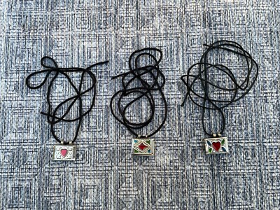 Lot of 3 Taweez Pendant Keeper Necklace Religious Taweej Tabeej