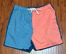MENS AMERICAN EAGLE COLOR BLOCK TIE WAIST SHORTS SIZE M