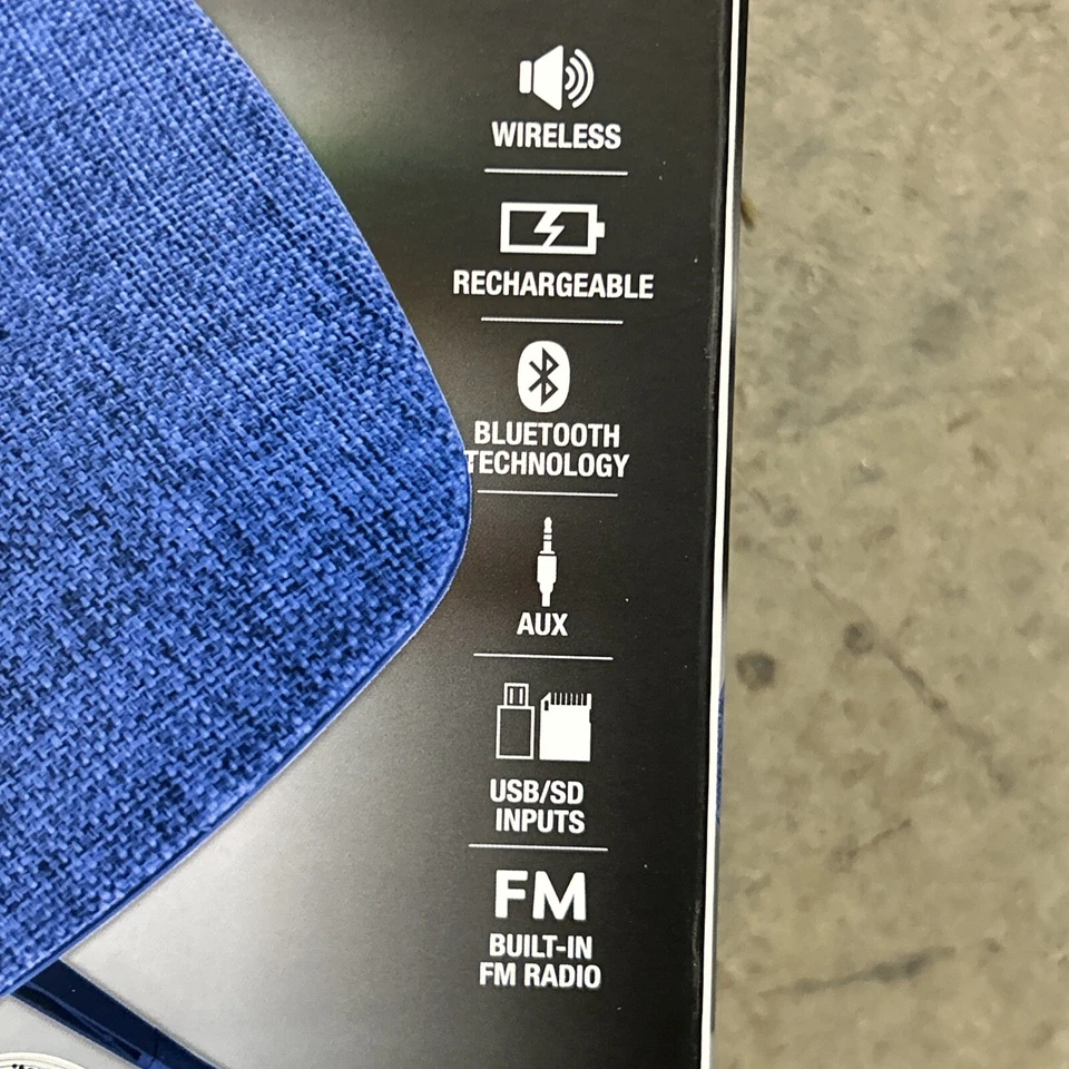 NEW Soundlogic XT Diamond Wireless Speaker With Fabric Grill 242773 - Image 4 of 4