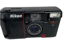 Vtg Nikon Tele Touch 300 AF 35 mm Film Camera Untested, No Battery Cover
