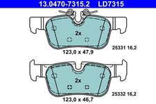 ATE Bremsbelagsatz, Scheibenbremse 13.0470-7315.2 für BMW MINI