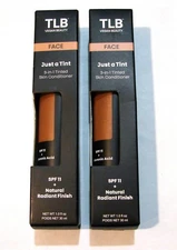 2 TLB LIP BAR Face Just A Tint 3-In-1 Tinted Skin Conditioner Sealed ALMOND JOY