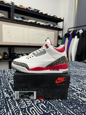Size 7.5 - Jordan 3 Retro Mid Fire Red for sale online | eBay