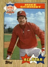 1987 Topps #597 Mike Schmidt AS - NM