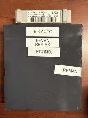 1991 1992 1993 F2TF-12A650-LB Reman Ford E250 E350 5.8L Engine Computer ECM