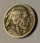(E) 1913 Type 2 Beauty Full Date Buffalo Nickel With 3/4 Horn