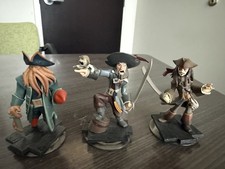 Disney Infinity Pirates of the Caribbean -Jack Sparrow Barbosa Davy Jones Lot