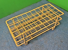 Lab 40-Place Beige Epoxy-Coated Wire Test Tube Rack 25mm 1" 4x10 Array 10x 4.25"