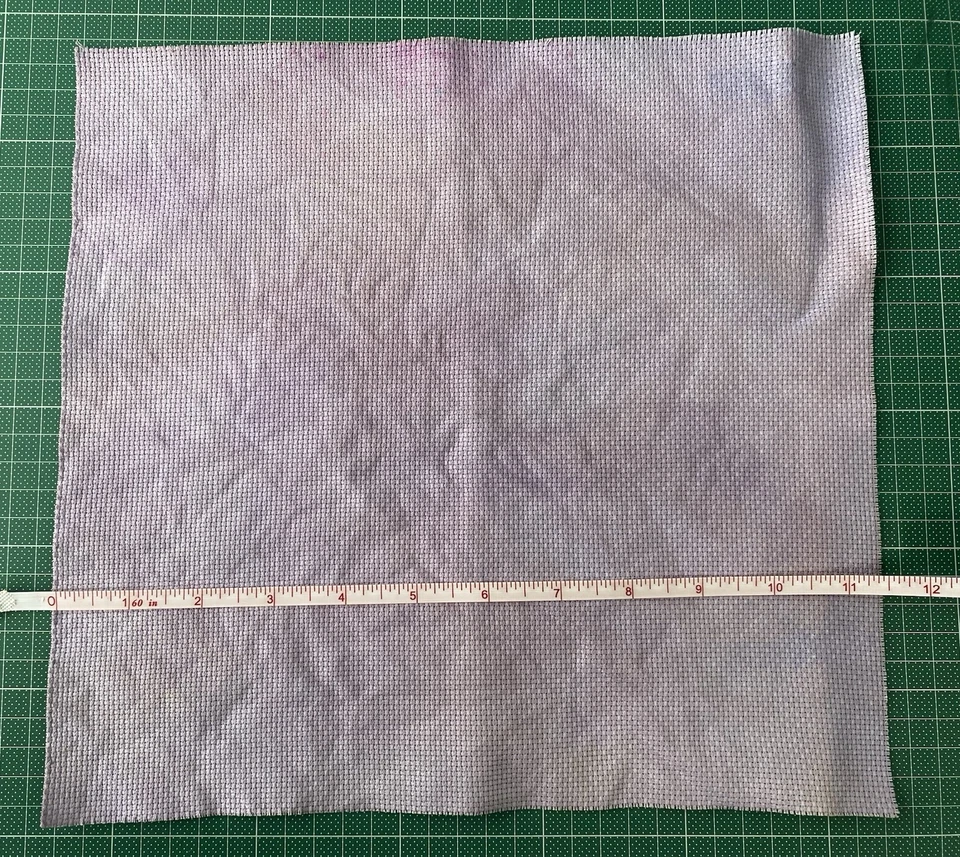 Hand Dyed Cross Stitch Fabric - 7x Bundle/Job Lot - 14 Count Aida & Linen - Image 2 of 4