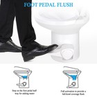 Yescom RV Gravity Flush Toilet 20" Elongated w/ Foot Pedal Portable 2 Packs HDPE — photo 3