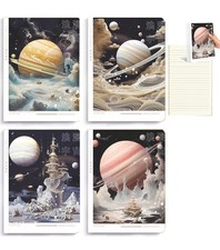 Universe Planet Notebooks 7.63x10.03 Inches Lined Paper 40 Sheets 80 Pages...