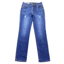 KUT from the Kloth Katy Boyfriend Jeans Blue Distressed Size 4 Stretch Denim