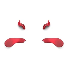 4PCS Red Back Paddles for PS5 Edge Controller Interchangeable DIY Back Buttons.