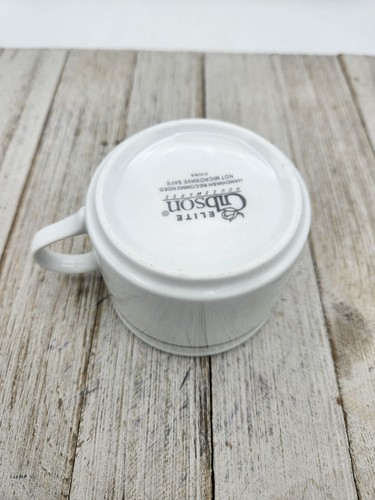 Gibson Elite White Hobnail silver Cup and Saucer set Beaded Replacement Set Of 3 - Picture 12 of 14