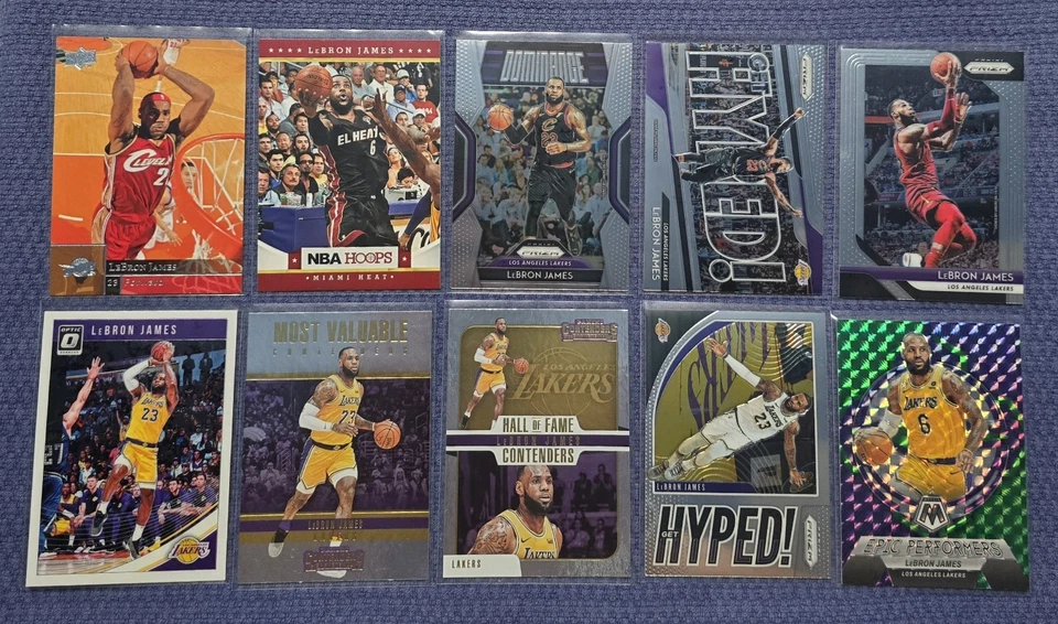 LEBRON JAMES LOT Of 10 Cards ALL Cards Are MINT or BETTER Conditions - Image 2 of 4