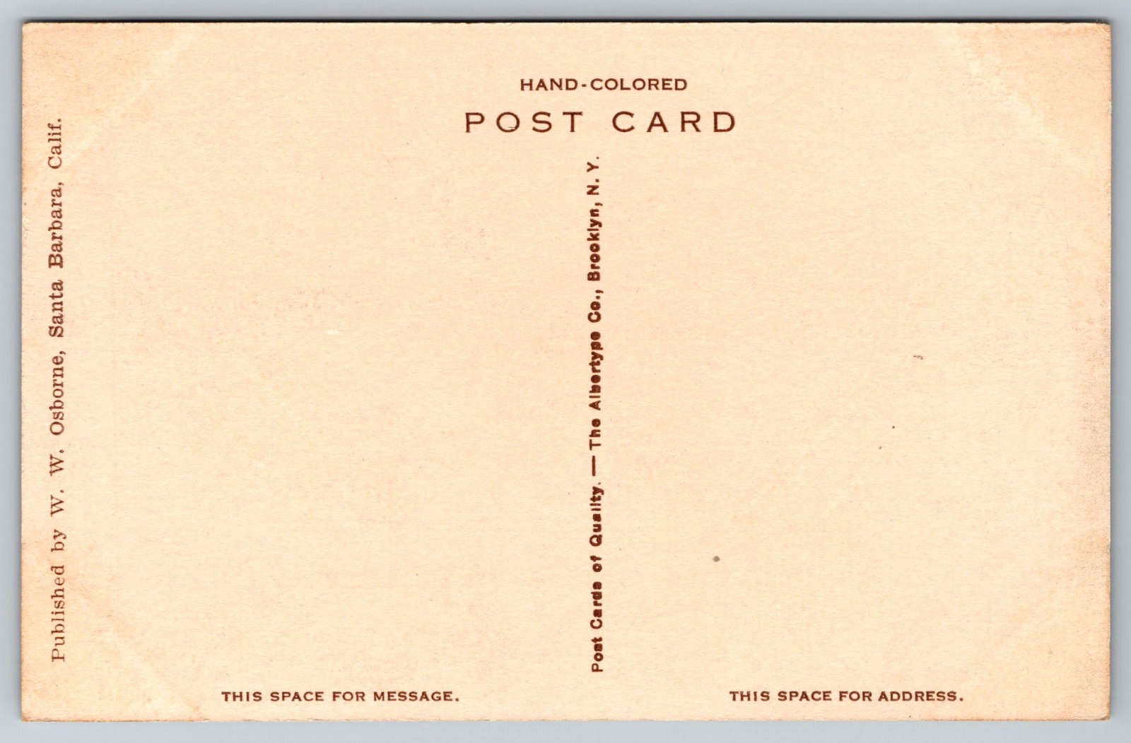 CA, Santa Barbara, State Teacher's College, Hand Colored, Vintage Postcard