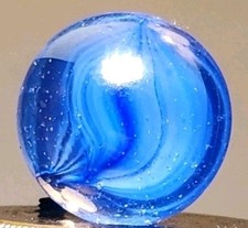 VITRO AGATE CO. 'Hybrid Cats Eye' .63" Vintage Marble