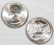 2011 P&D Clad Quarter Uncirculated BU Pair Olympic National Park WA America ATB