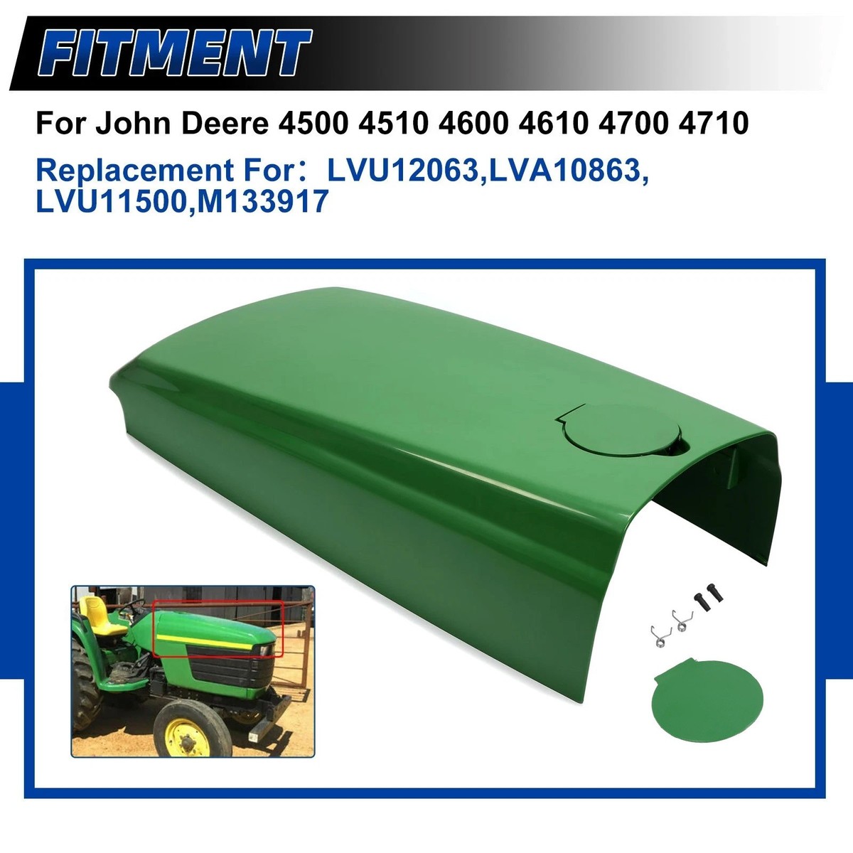 John Deere Fuel Cap Door - LVA10863