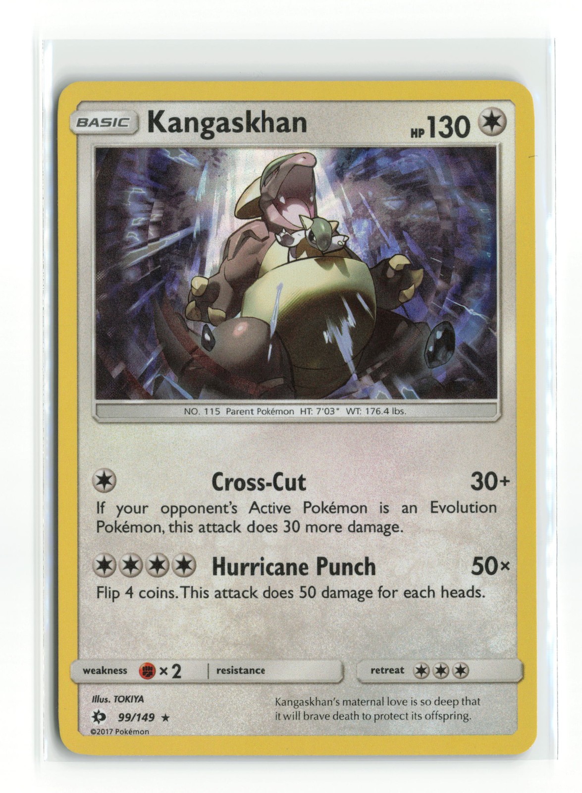 KANGASKHAN 99/149 SUN MOON BASE HOLO RARE POKEMON TCG LP