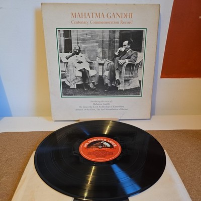 Mahatma Gandhi Centenary Commemoration Record Album  1969 HMV ALP2113 FREE P&P 